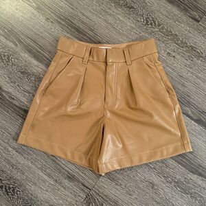 Abercrombie & Fitch Vegan Leather Shorts New